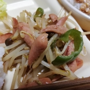 味付けは塩コショウだけ！ウインナー野菜炒め